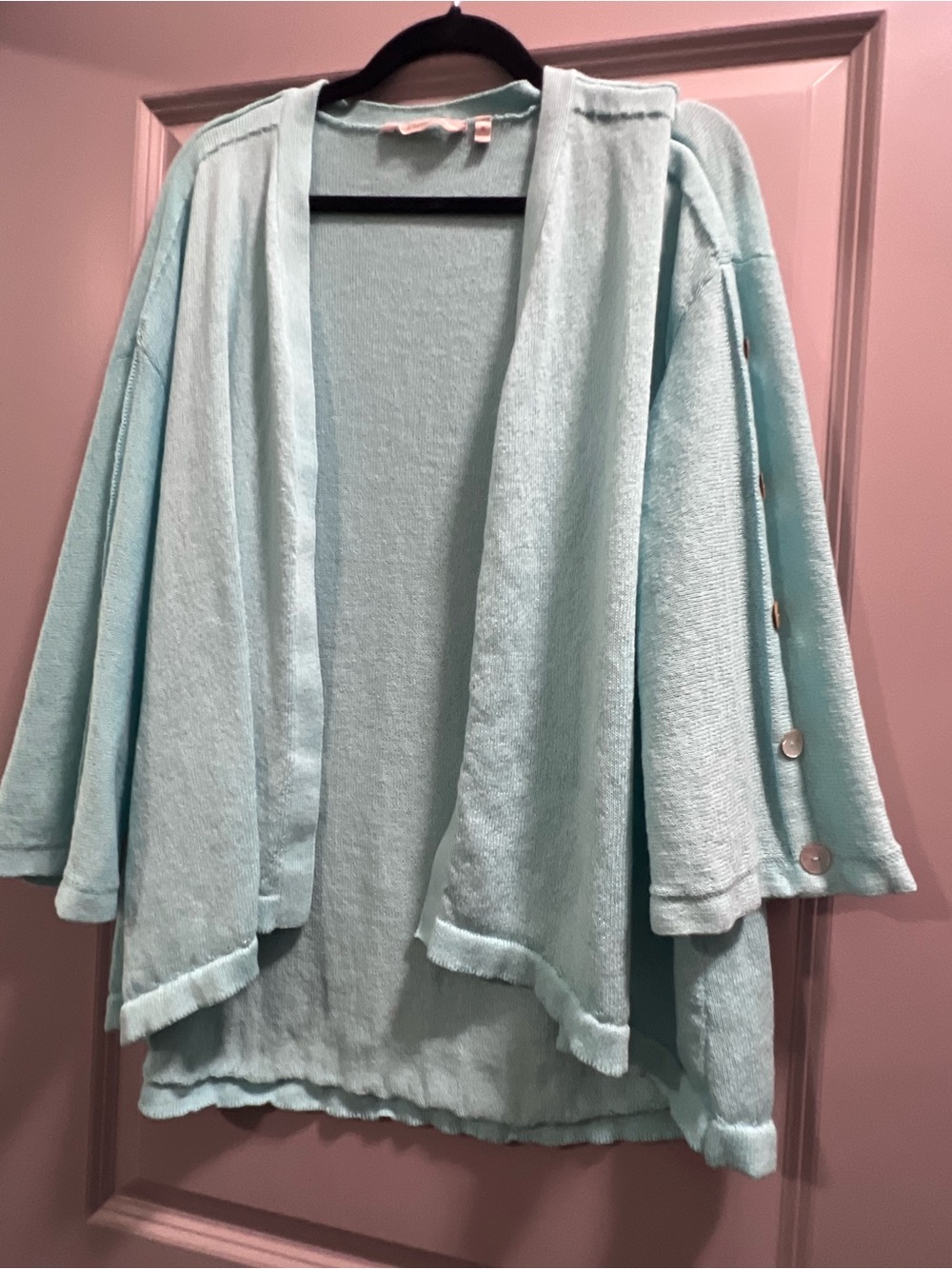 Soft Surroundings powder blue cardigan